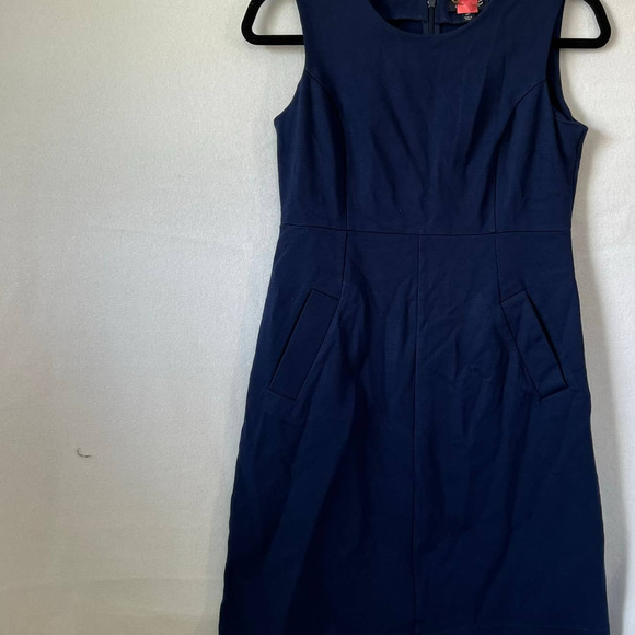 Lands' End Women A-Line Navy Blue Dress Size 2 Petite - Picture 1 of 5